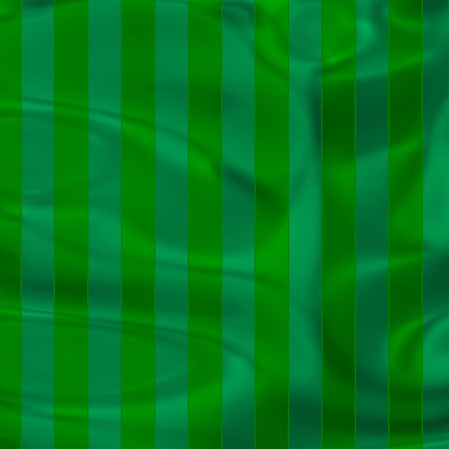 Green Spotive Striped Digital Art