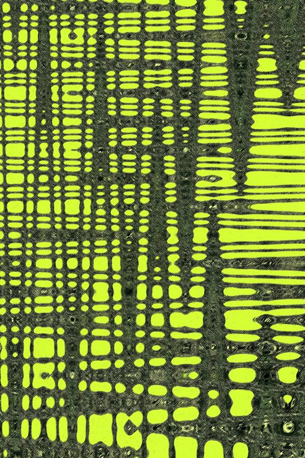 Green Sticks Abstract # 4201 Digital Art by Tom Janca