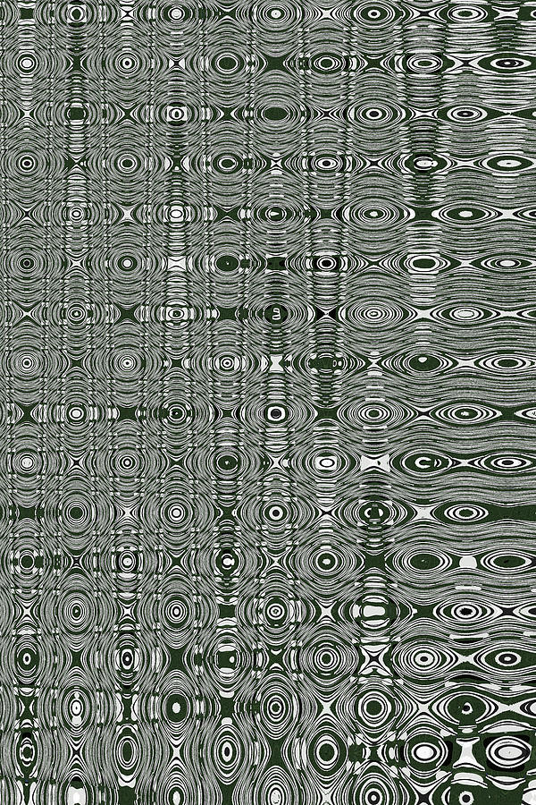 Green Sticks Abstract Shower Curtain #31fin Digital Art by Tom Janca