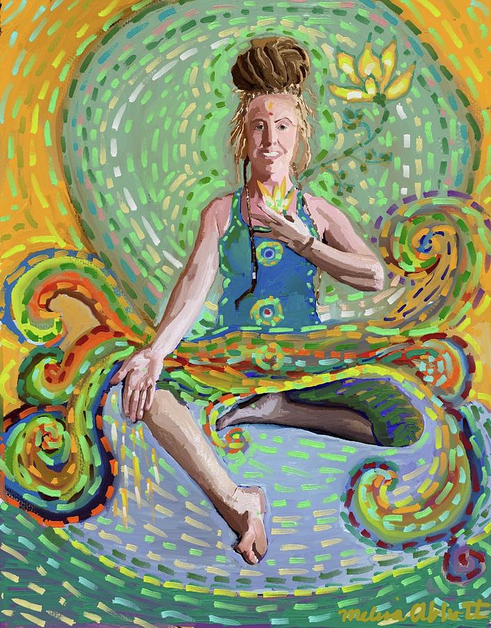 Green Tara  Painting by Melissa Abbott