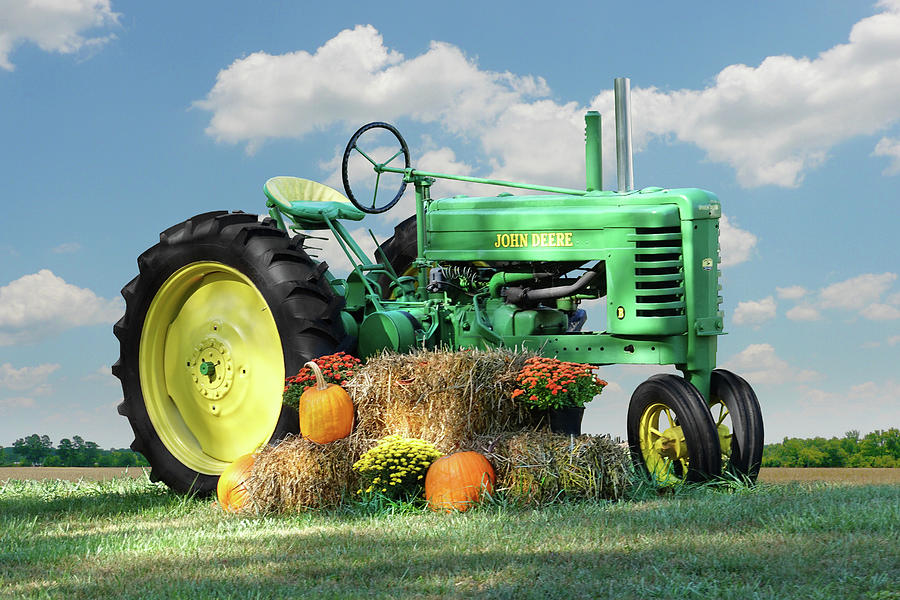 Green Tractor  Photograph by Mike McGlothlen
