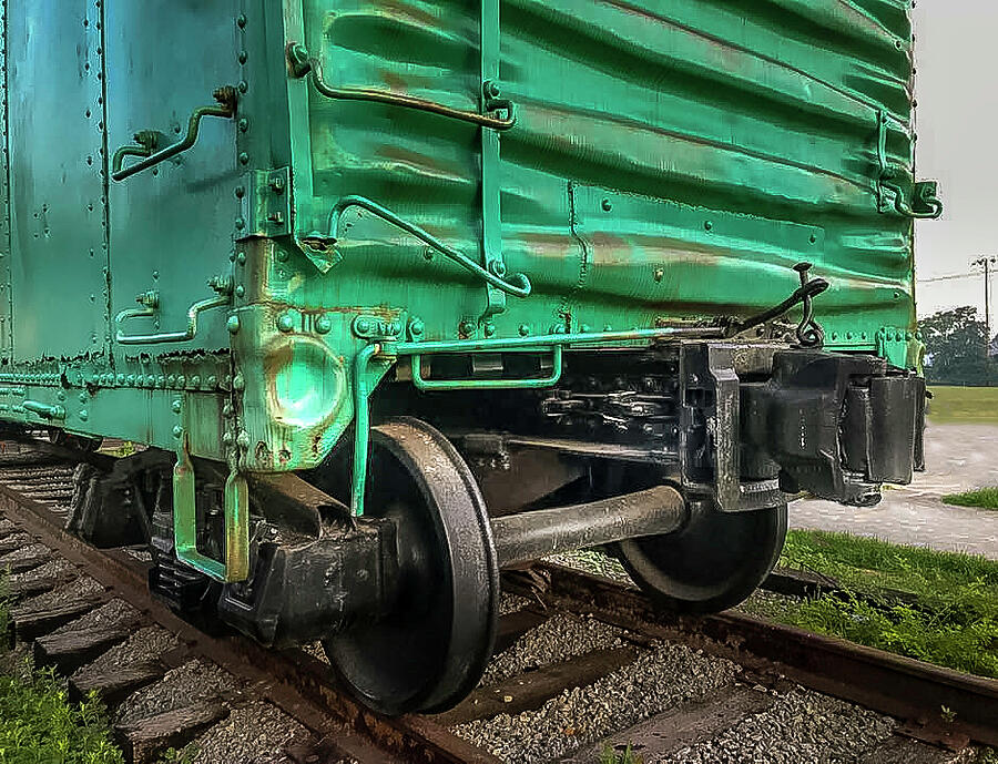 Green Train Photograph by Joyce Wasser