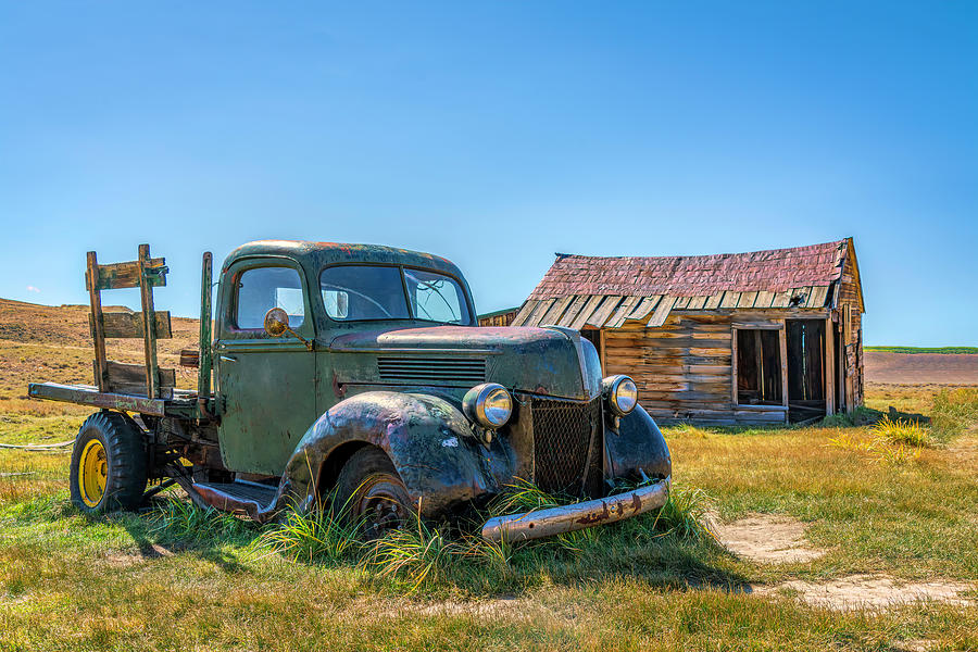 Green Truck at Bodie Photograph by Lindsay Thomson