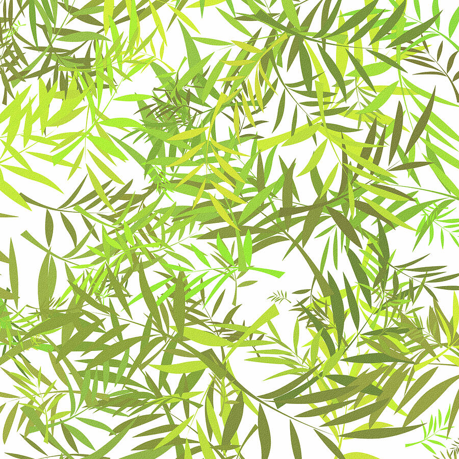 Green Willow Leaves Digital Art by Bamalam Art Green Willow Leaves Digital Art by Bamalam Art