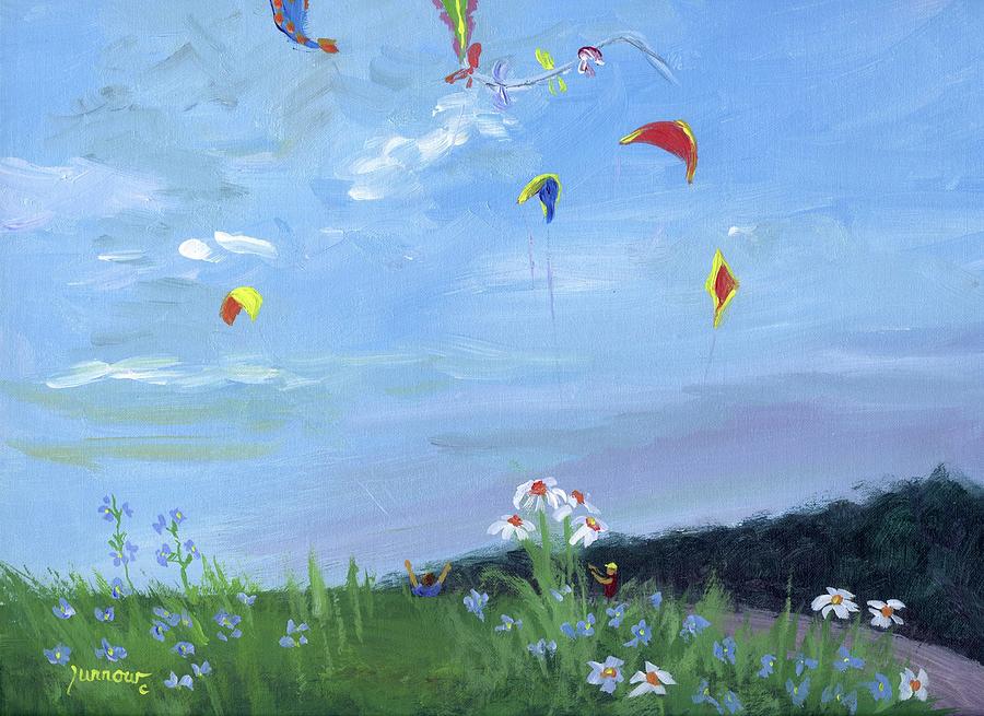 Greenhill Kite Fest Painting by Sue Furrow Fine Art America