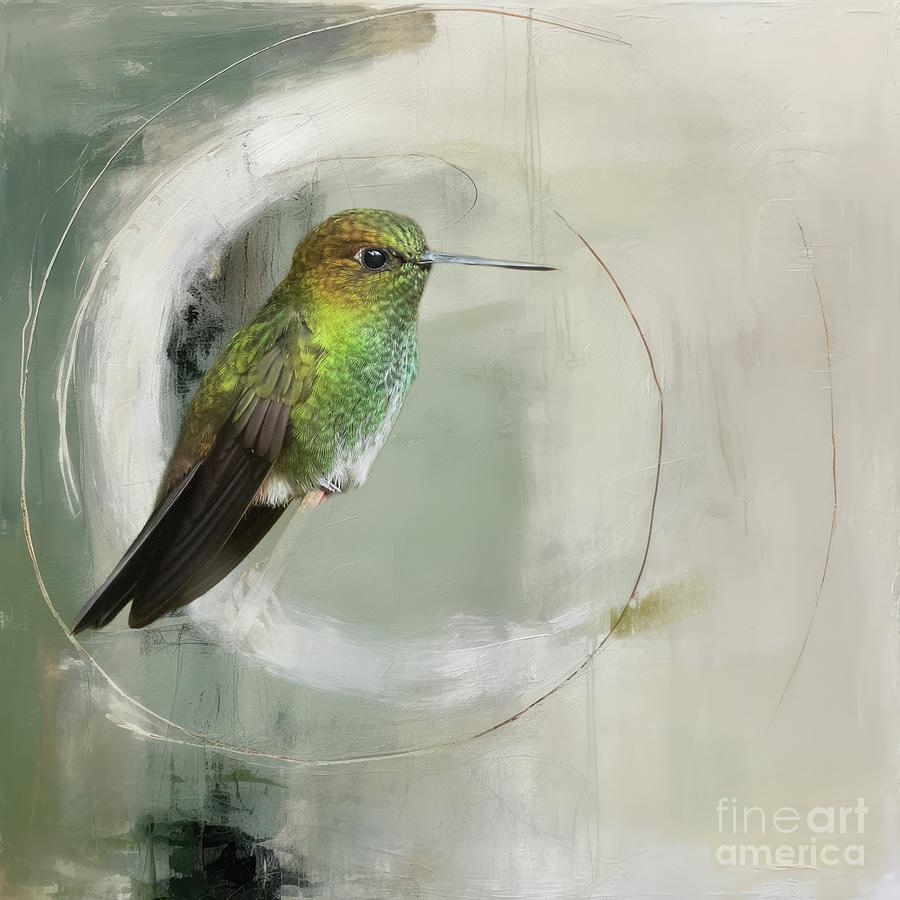Hummingbird Photograph - Greenish Puffleg by Eva Lechner
