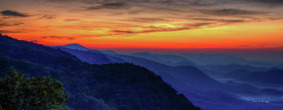 Greenville Sc A New Day Approaches Pretty Place Sunrise Great Smoky Mountains Landscape Art Photograph