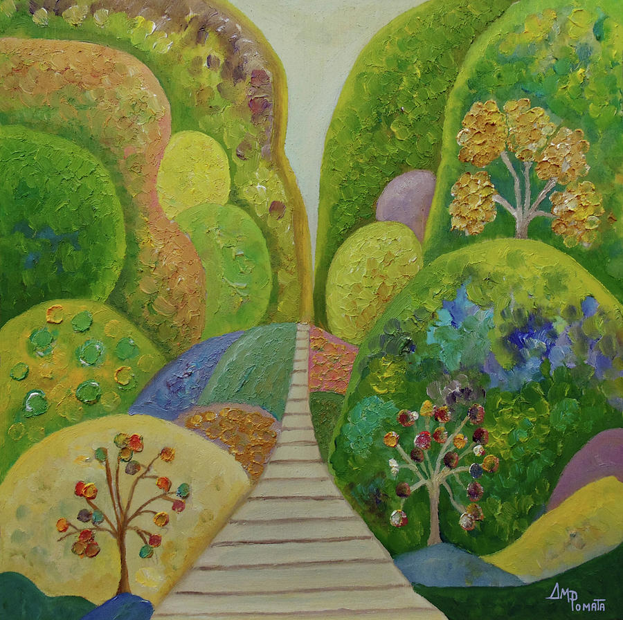 Greenway Springs Painting by Angeles M Pomata