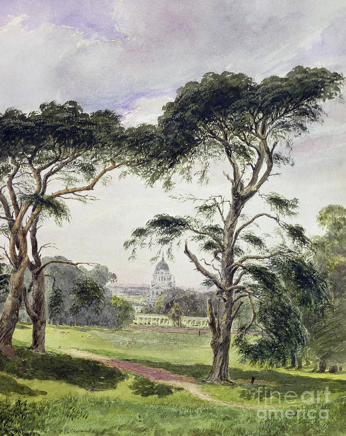 Greenwich Hospital from Greenwich Painting by James Holland