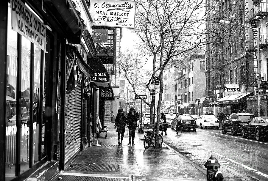 Greenwich Village Cold on Bleecker Street Photograph by John Rizzuto