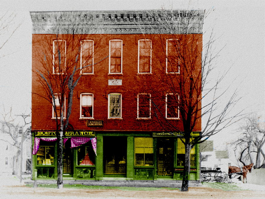 Greenwood Block c 1890 Digital Art by Cliff Wilson