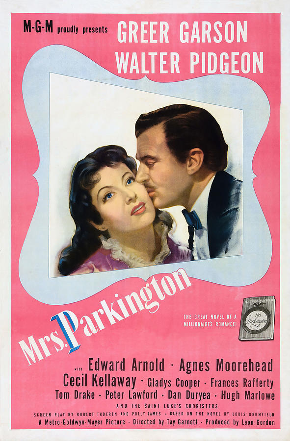 GREER GARSON and WALTER PIDGEON in MRS. PARKINGTON -1944-, directed by TAY GARNETT. Photograph by Album