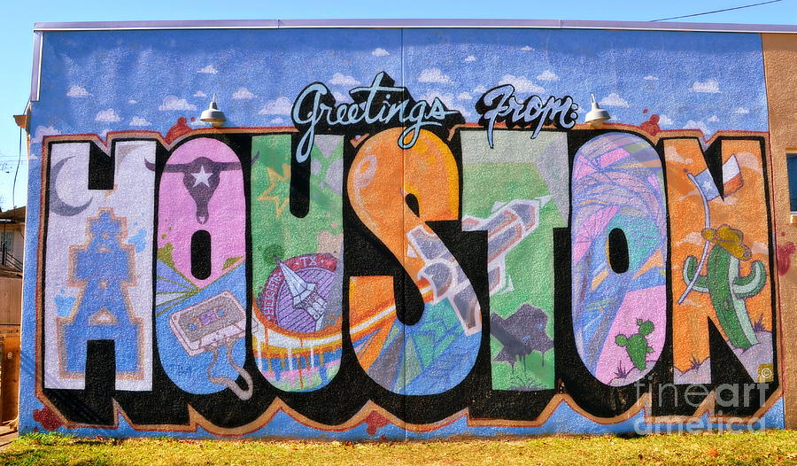 Greeting From Houston Photograph by Tru Waters