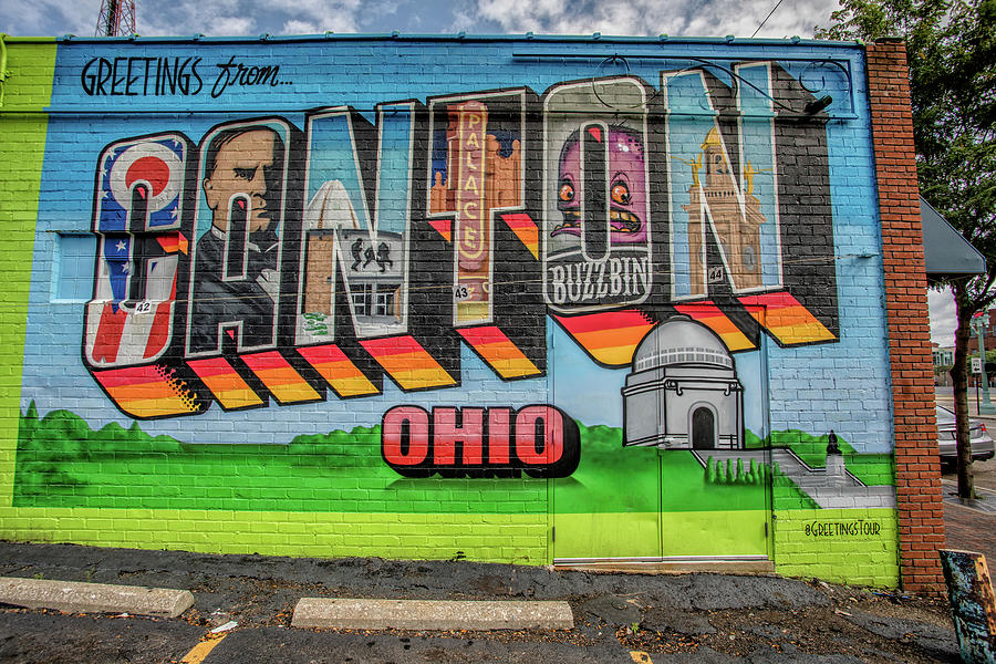 Greetings from Canton Mural painted by GreetingsTour Photograph by Peter Ciro