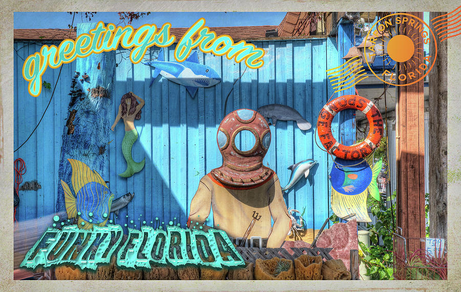 greetings from FUNKY FLORIDA 2 Photograph by Arttography LLC