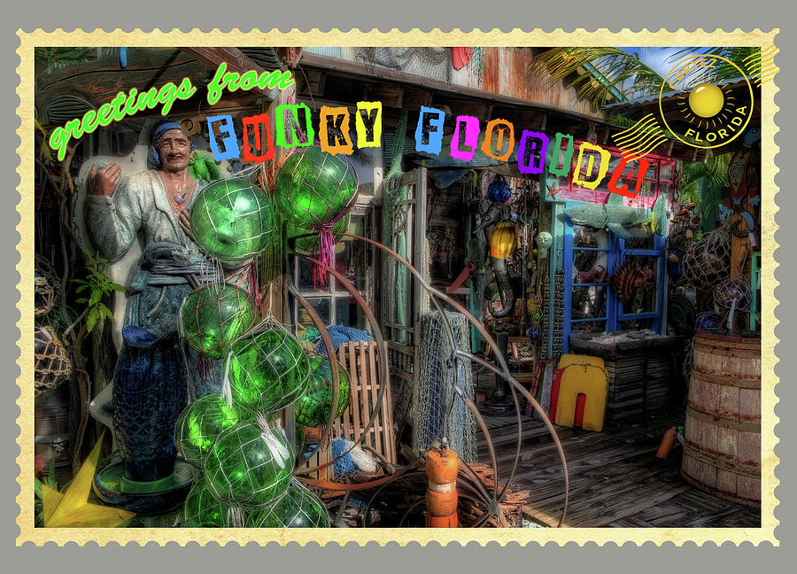 Greetings from Funky Florida2  Photograph by ARTtography by David Bruce Kawchak
