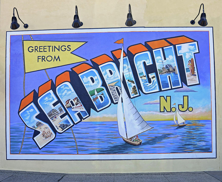 Greetings From Sea Bright, N. J. Photograph