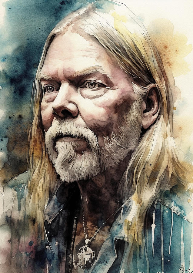 Gregg Allman Digital Art by Dieu Vuong Kha - Fine Art America