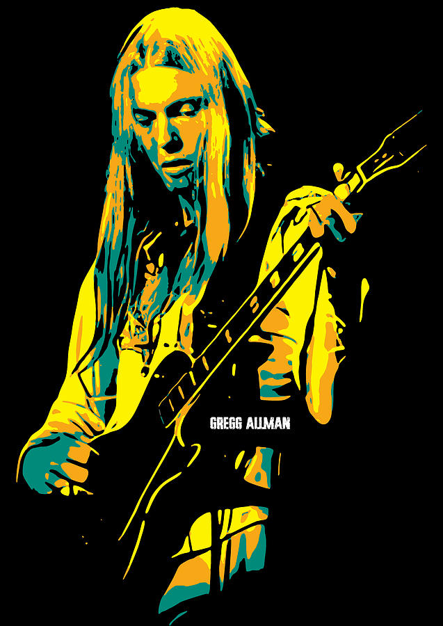 Gregg Allman v.3 Digital Art by Taurungka Graphic Design | Fine Art America