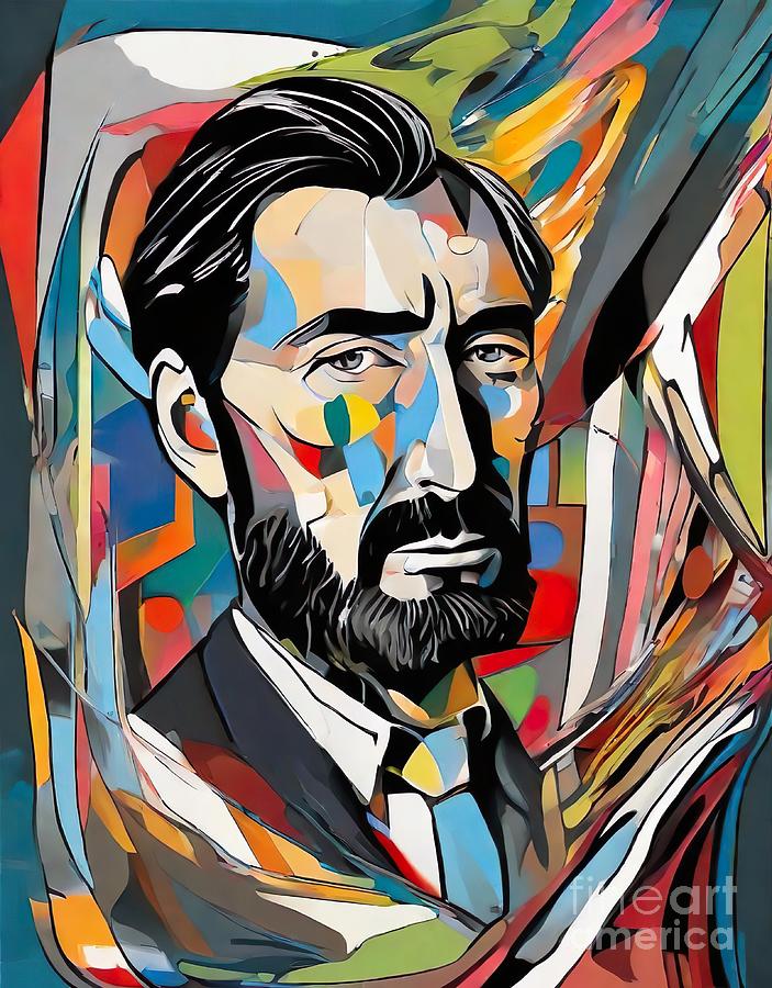 Gregory Peck Digital Art - Gregory Peck abstract by Movie World Posters