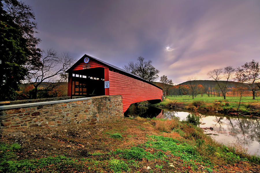 Greisemers Mill Covered Bridge III Photograph by Robert Harris