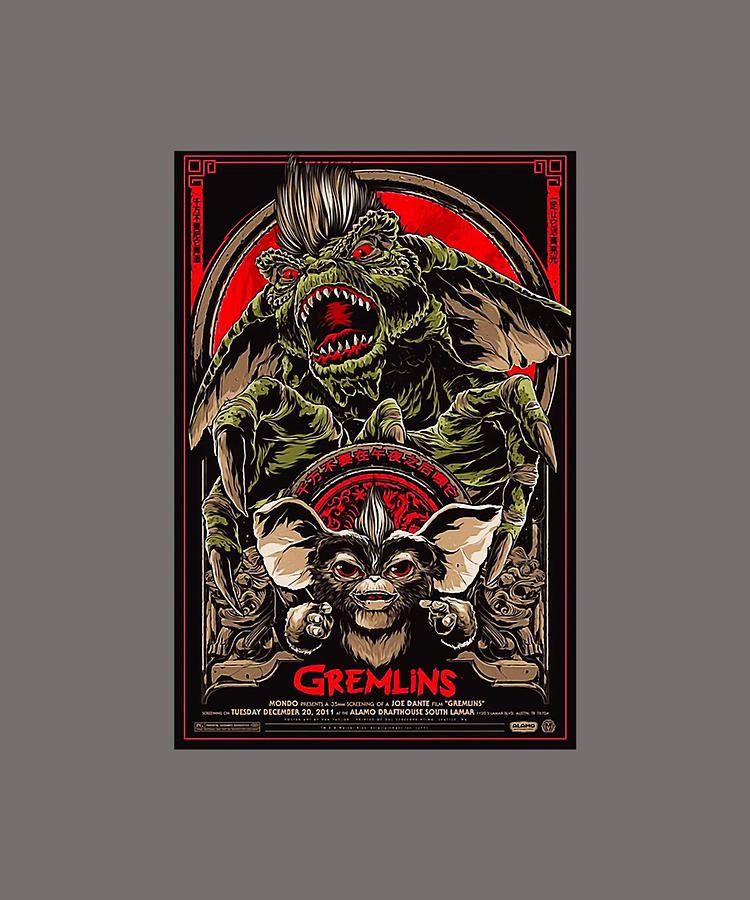 Gremlins 1984 Poster Tapestry - Textile by Dominic Thomas - Pixels