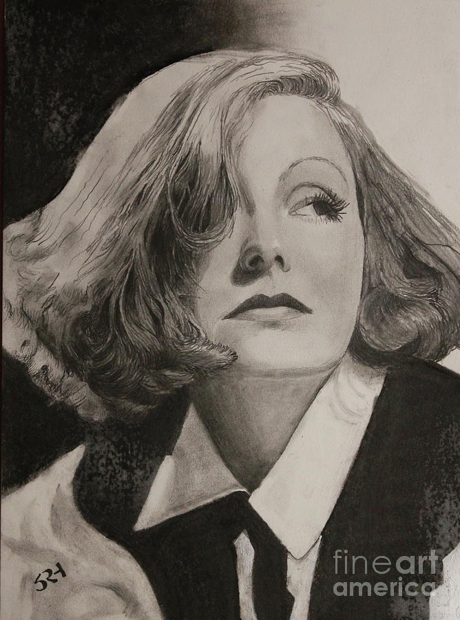 Greta Garbo Drawing by Stan Huddleston - Pixels