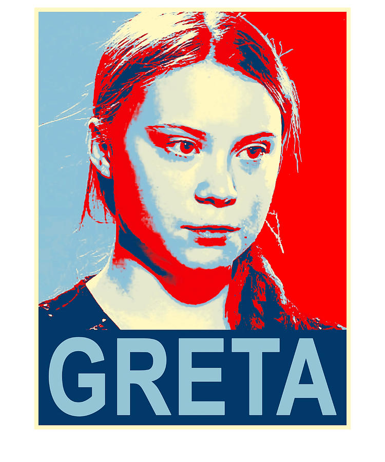 Greta Thunberg Environmental Activist humor Painting by Jacob Taylor ...