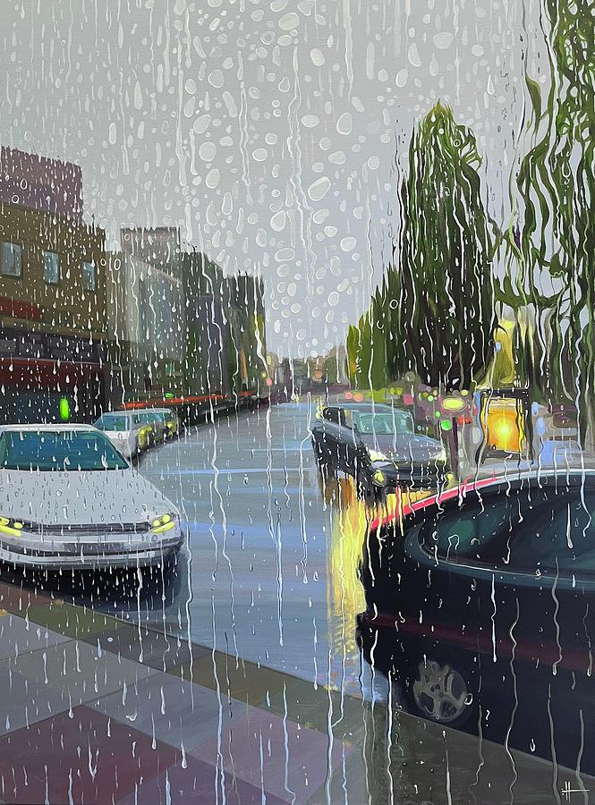 Grey Day in Galway Painting by Hunter Jay