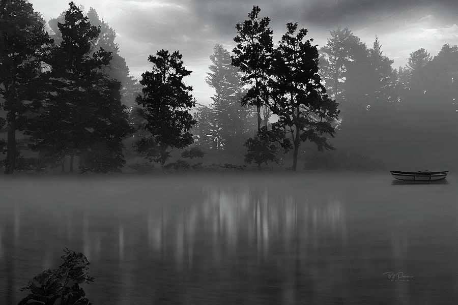 Grey Misty Lake Morning Photograph by Bill Posner