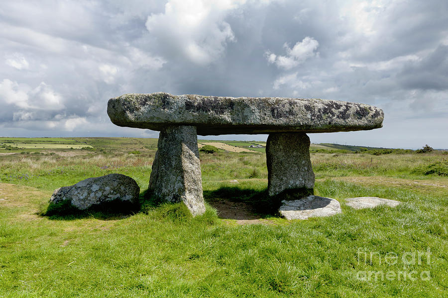 Grey Skies at Lanyon Quoit Photograph by Terri Waters