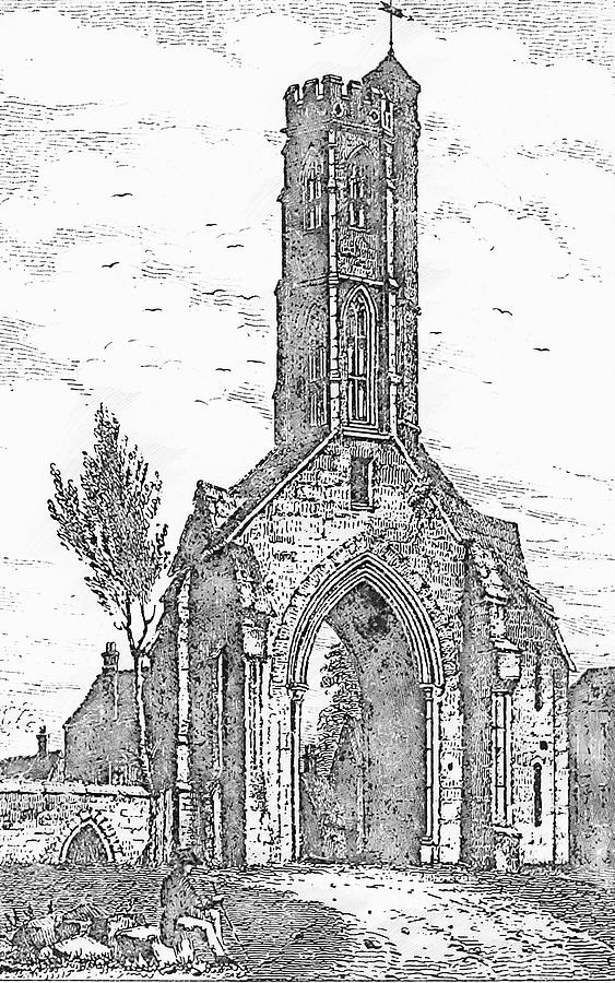 Greyfriars Tower - Kings Lynn, Norfolk Drawing by AM FineArtPrints
