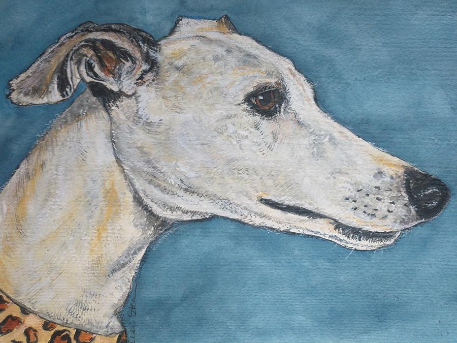 Greyhound I Painting by Alison Steiner
