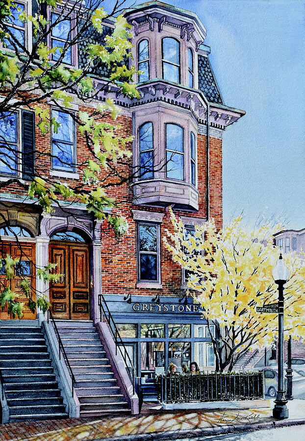 Greystone Cafe In Spring Painting