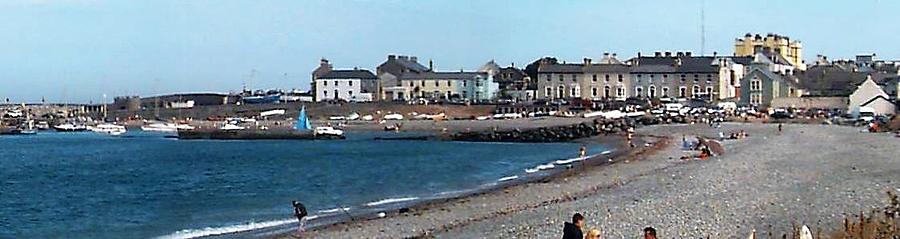 Greystones Panorama Painting by Val Byrne