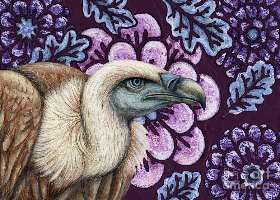 Griffon Vulture Tapestry  Painting by Amy E Fraser