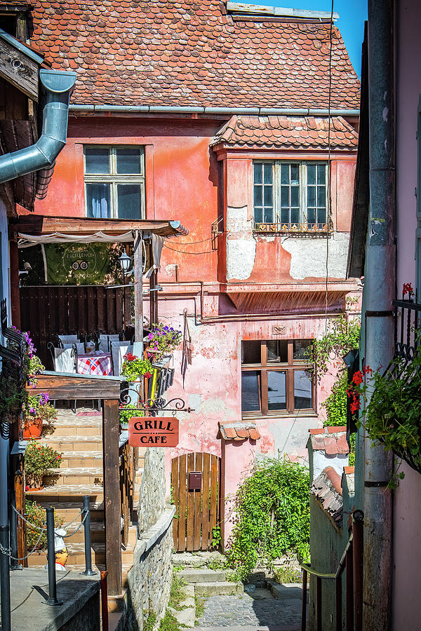 Sighisoara Photograph - Grill Cafe by Marla Brown