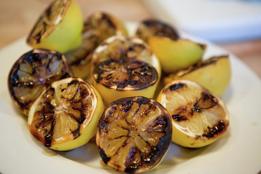 Grilled Lemons Photograph by Frank DiMarco