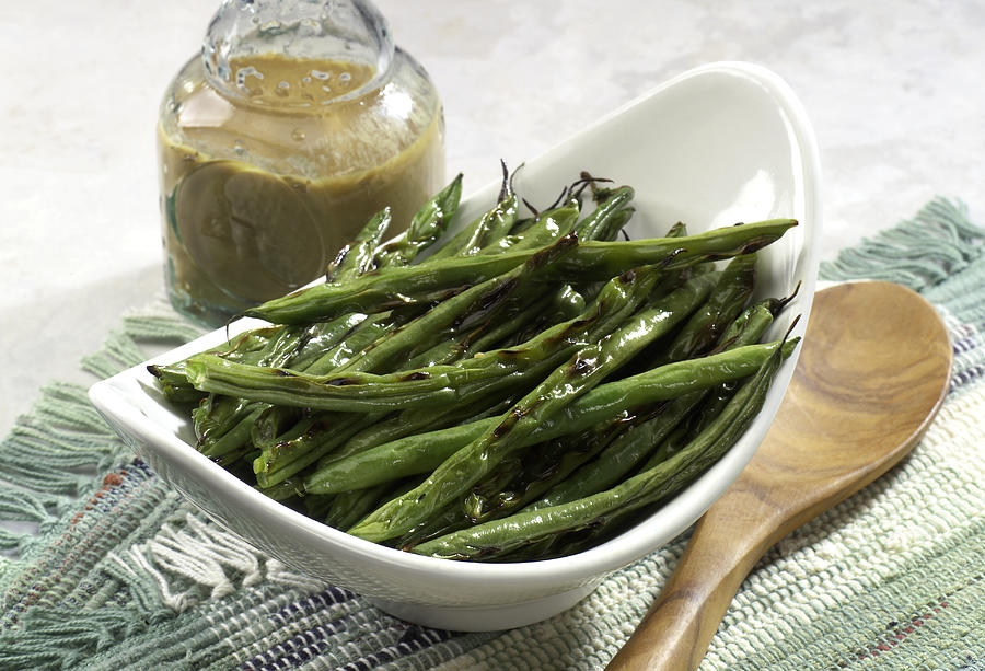Grilled String Beans Photograph by FreezeFrameStudio