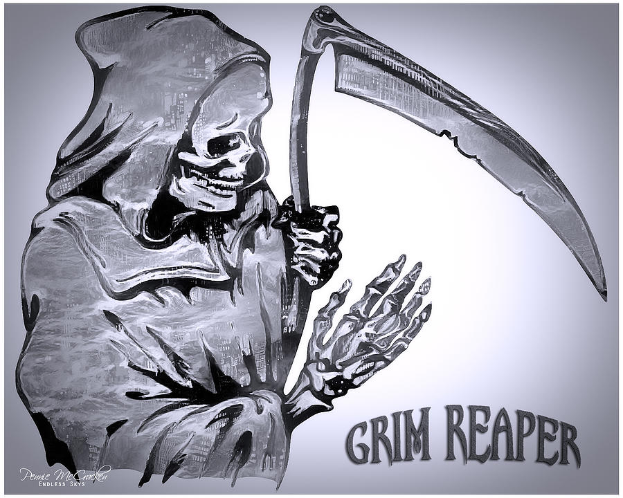Grim Reaper 3 Digital Art by Pennie McCracken