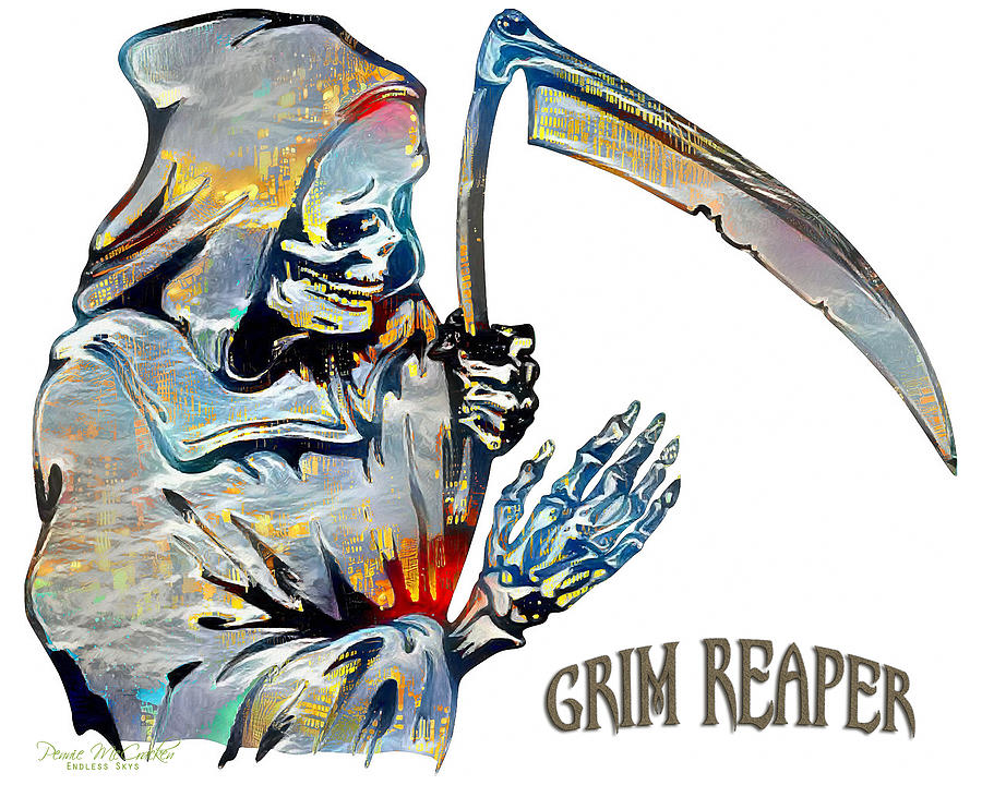 Grim Reaper Digital Art by Pennie McCracken