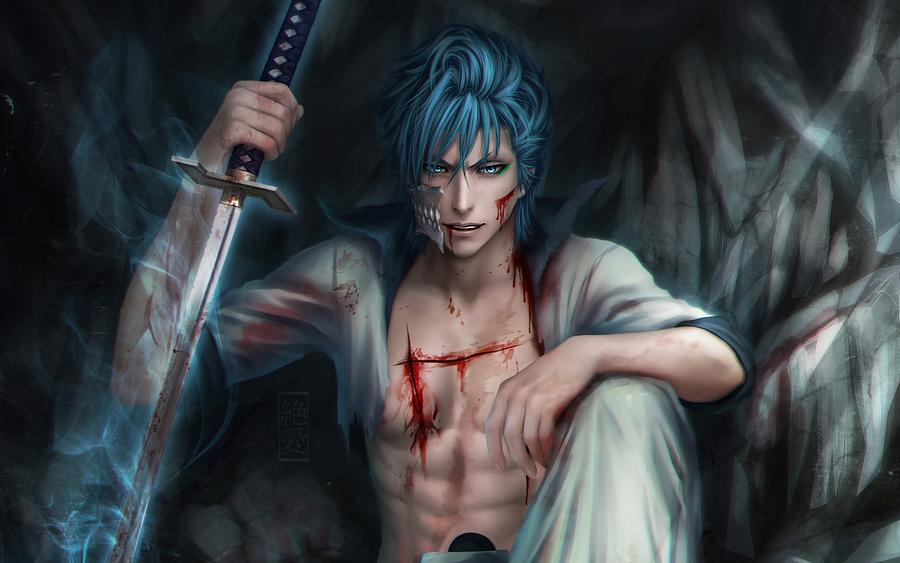 Grimmjow Jaegerjaquez sword Arrancar artwork Bleach Gurimujo Jagajakku ...