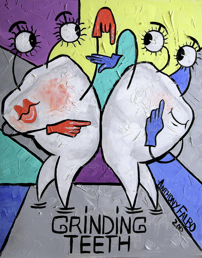Grinding Teeth Painting by Anthony Falbo