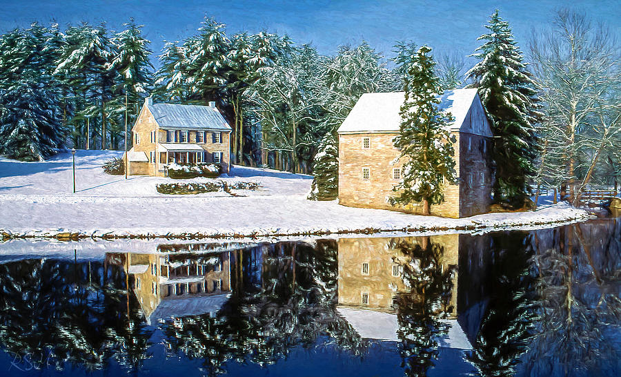 Grings Mill Snow 90-001 Paint Photograph by Scott McAllister
