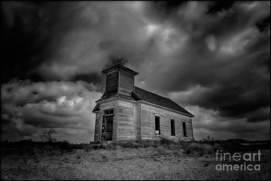 Black And White Photograph - Gripped by the Hands of Time - Tiaban, New Mexico by Natural Abstract Photography