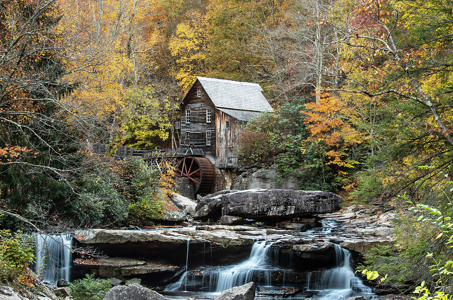 Grist Mill at Babcock State Park Photograph by Chris Berrier