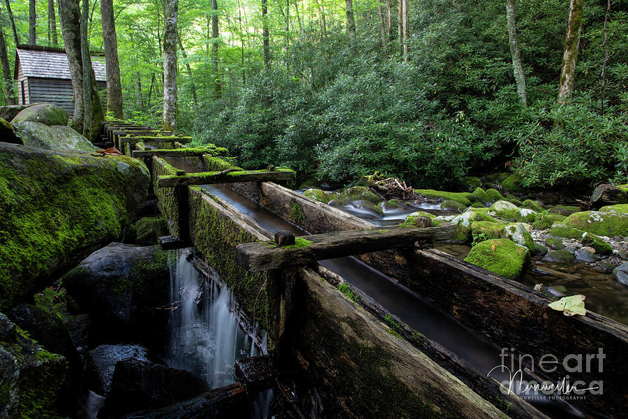 Grist Mill Flume Photograph by Nunweiler Photography
