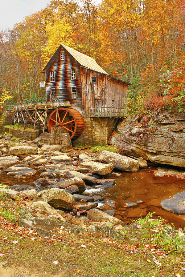 Grist Mill in West Virginia Photograph by Ola Allen