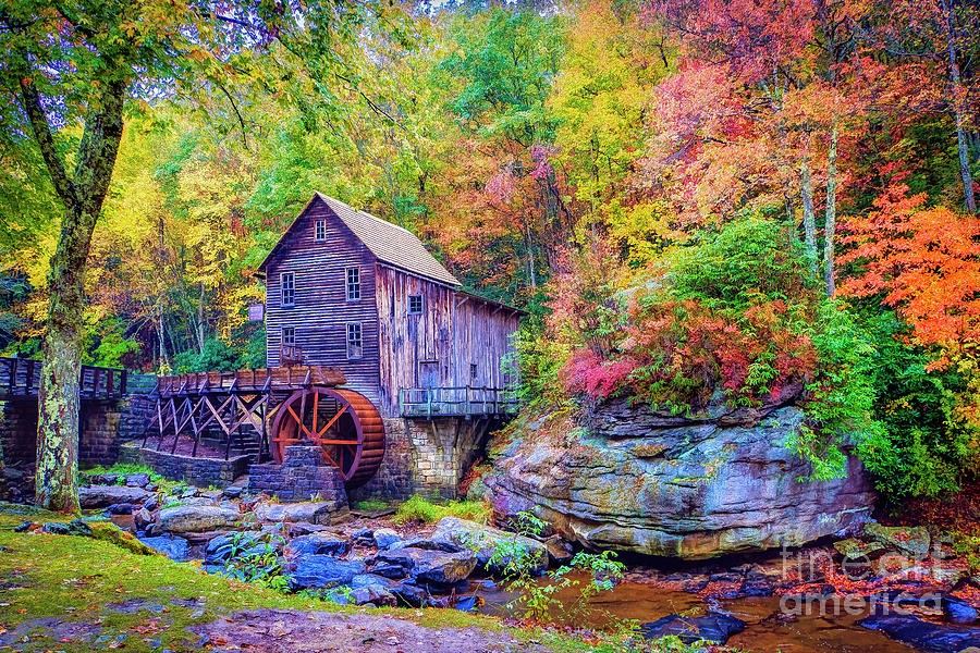 Grist Mill Photograph by Tom Watkins PVminer pixs