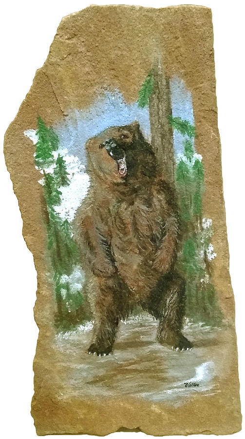 Griz Painting by Vallee Johnson